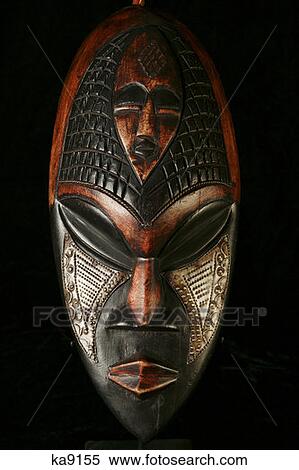 Tribal Mask View Large Photo Image Stock Photography - Tribal Mask. Fotosearch