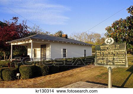 Tupelo Mississippi Elvis Presley Birthplace View Large Photo Image Picture - Tupelo Mississippi Elvis Presley Birthplace . Fotosearch