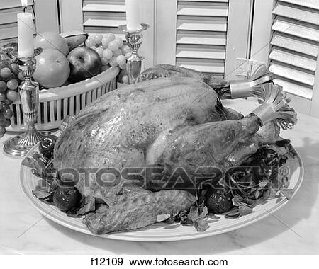 Turkey Thanksgiving Dinner Retro View Large Photo Image Stock Photo - Turkey Thanksgiving Dinner Retro. Fotosearch
