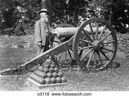 Turn Of The Century Elderly Bearded Man With Military Decorations On Jacket Standing Next To Cannon View Large Photo Image Stock Photo - Turn Of The Century Elderly Bearded Man With Military Decorations On Jacket Standing Next To Cannon . Fotosearch