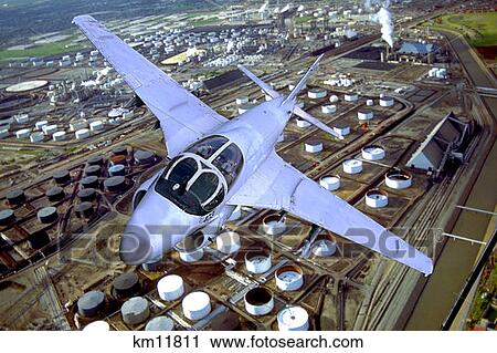 Usaf A-6 Intruder Flying Over Industrial Plant View Large Photo Image Stock Image - Usaf A-6 Intruder Flying Over Industrial Plant. Fotosearch