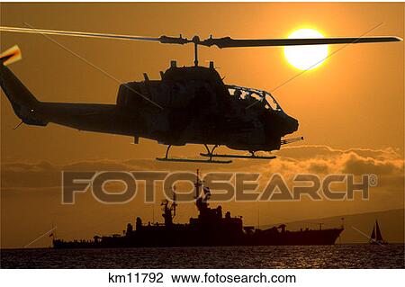 Usmc Ah-1 Sea Cobra Helicopter Flying At Sunset View Large Photo Image Stock Image - Usmc Ah-1 Sea Cobra Helicopter Flying At Sunset. Fotosearch