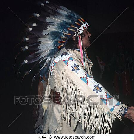 Warm Springs Tribe Indian Native American Headress Portrait View Large Photo Image Stock Image - Warm Springs Tribe Indian Native American Headress Portrait . Fotosearch