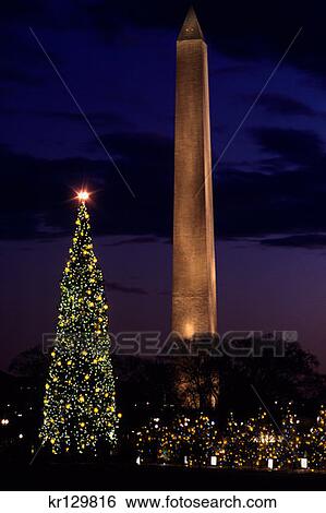 Washington Dc Washington Monument And Christmas Tree View Large Photo Image Stock Photograph - Washington Dc Washington Monument And Christmas Tree . Fotosearch