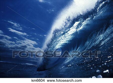 Wave Breaking View Large Photo Image Picture - Wave Breaking . Fotosearch
