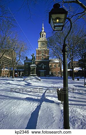 Winter Scene - Independence Hall Philadelphia, Pa View Large Photo Image Stock Photograph - Winter Scene - Independence Hall Philadelphia, Pa. Fotosearch