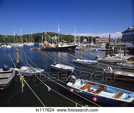 Woods Hole Cape Cod Ma Eel Pond Yacht Basin View Large Photo Image Picture - Woods Hole Cape Cod Ma Eel Pond Yacht Basin . Fotosearch