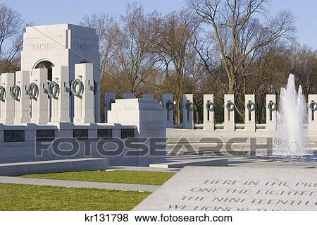 World War Ii Memorial View Large Photo Image Stock Photo - World War Ii Memorial. Fotosearch