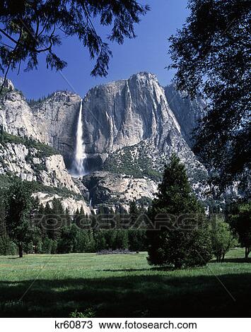 Stock Image - Yosemite Falls Yosemite National Park California . Fotosearch