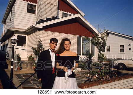Young Teen Couple Dressed Up For School Prom View Large Photo Image Stock Image - Young Teen Couple Dressed Up For School Prom. Fotosearch