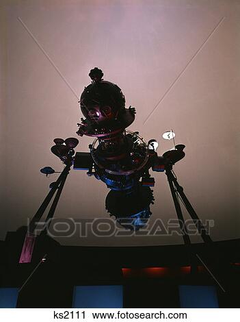 Stock Image - Zeiss Multiple Stereoptican Planetarium Device Projector Sky Show Universe Fels Planetarium Franklin Institute. Fotosearch