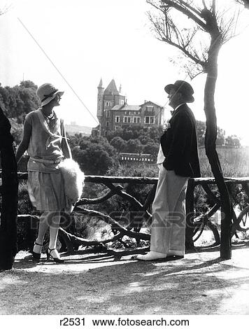 1920S Couple In Biarritz France  View Large Photo Image Stock Image - 1920S Couple In Biarritz France . Fotosearch