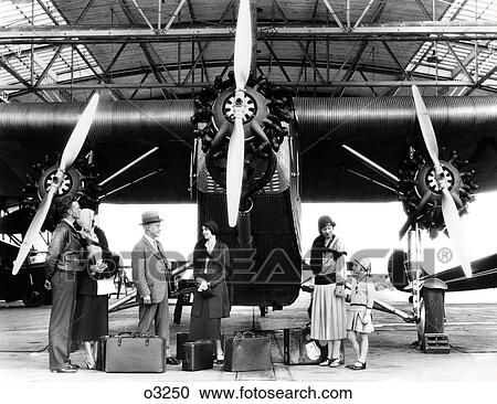 1920S Group In Front Of Tri-Motor Airplane View Large Photo Image Stock Image - 1920S Group In Front Of Tri-Motor Airplane . Fotosearch