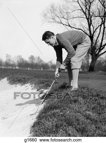 1930 1930S Man Golfer Retro View Large Photo Image Stock Image - 1930 1930S Man Golfer Retro. Fotosearch