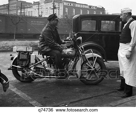 1930 1930S North Carolina Motorcycle Highway Patrol Police Officers Pull Up To Curb To Talk With Lunch Room Man Retro View Large Photo Image Stock Photograph - 1930 1930S North Carolina Motorcycle Highway Patrol Police Officers Pull Up To Curb To Talk With Lunch Room Man Retro. Fotosearch