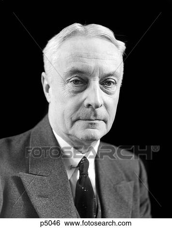 1930 1930S Portrait Senior Man Older Old Men Portraits Gentleman Tie Suit Hair Gray Grey Retro View Large Photo Image Stock Photograph - 1930 1930S Portrait Senior Man Older Old Men Portraits Gentleman Tie Suit Hair Gray Grey Retro . Fotosearch
