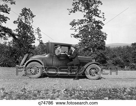 1930 1930S Retro Automobile Salesman Highway Pedestrian Iron County Mo View Large Photo Image Stock Photograph - 1930 1930S Retro Automobile Salesman Highway Pedestrian Iron County Mo. Fotosearch