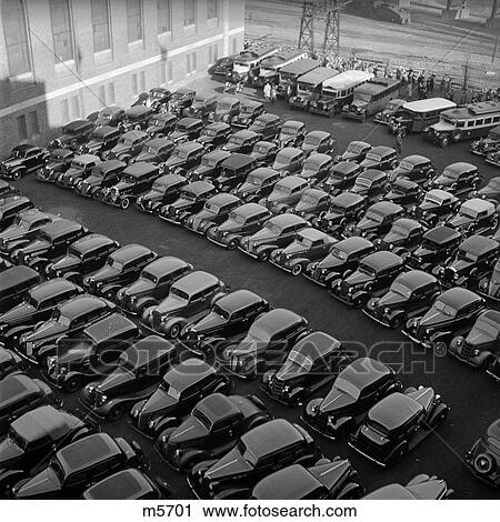 1930 1930S Retro Cars Assembly Lot Paking View Large Photo Image Stock Image - 1930 1930S Retro Cars Assembly Lot Paking . Fotosearch