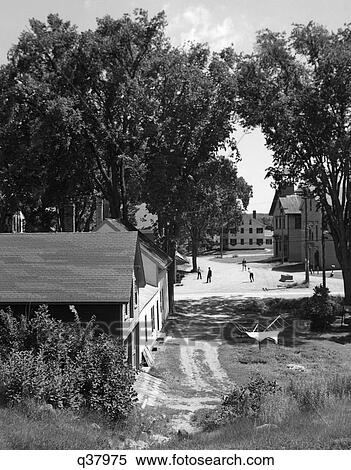 1930 1930S View Of Smalltown New England Small Town Summer Scene Quiet Village Veazie Maine Near Bangor Me Retro View Large Photo Image Stock Photography - 1930 1930S View Of Smalltown New England Small Town Summer Scene Quiet Village Veazie Maine Near Bangor Me Retro. Fotosearch