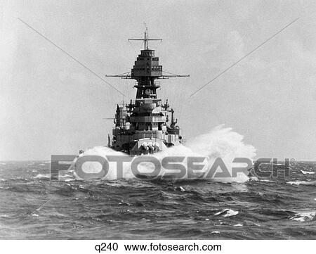 1940 1940S Destroyer Navy Ship Making Huge Wake Coming Head On Full Front Naval Military View Large Photo Image Stock Image - 1940 1940S Destroyer Navy Ship Making Huge Wake Coming Head On Full Front Naval Military . Fotosearch