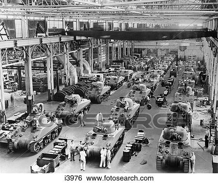 1940 1940S General Sherman Tanks In Production Chrylser Corporation Plant Factory Wartime Ww2 Wwii World War 2 Factories View Large Photo Image Stock Photograph - 1940 1940S General Sherman Tanks In Production Chrylser Corporation Plant Factory Wartime Ww2 Wwii World War 2 Factories. Fotosearch