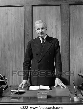 1940 1940S Retro Man Business Desk Suit View Large Photo Image Stock Image - 1940 1940S Retro Man Business Desk Suit . Fotosearch