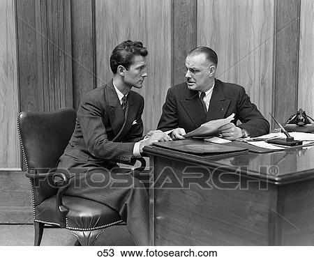 1940 1940S Retro Men Office Desk Work Business Paperwork Contract Suit View Large Photo Image Stock Image - 1940 1940S Retro Men Office Desk Work Business Paperwork Contract Suit . Fotosearch