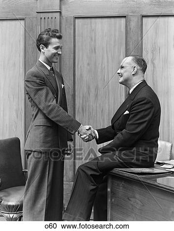 1940 1940S Retro Men Office Handshake Business Deal Work View Large Photo Image Stock Image - 1940 1940S Retro Men Office Handshake Business Deal Work . Fotosearch