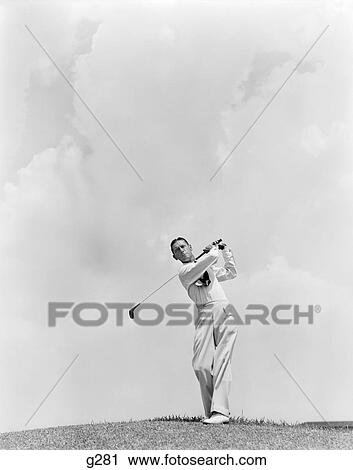 Golfer Man Miami Biltmore Hotel 1940S Retro View Large Photo Image Stock Image - Golfer Man Miami Biltmore Hotel 1940S Retro. Fotosearch