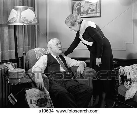 Man Woman Sitting Talking 1940 1940S Retro View Large Photo Image Picture - Man Woman Sitting Talking 1940 1940S Retro. Fotosearch