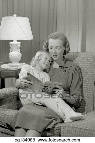 Mother Reading Bedtime Story To Daughter View Large Photo Image Stock Photo - Mother Reading Bedtime Story To Daughter. Fotosearch