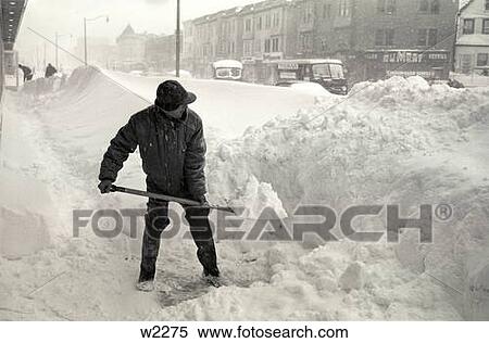 Snow Shovel Shoveling Storm Winter 1941 1940S Retro View Large Photo Image Stock Photography - Snow Shovel Shoveling Storm Winter 1941 1940S Retro. Fotosearch