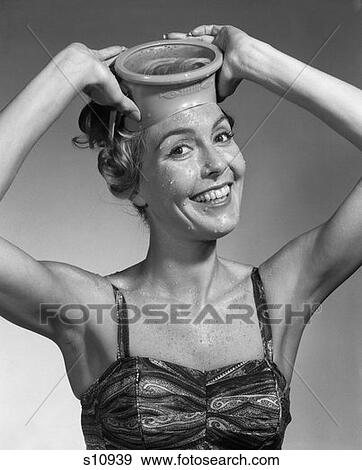 1950 1950S Portarit Of Woman In Bathing Suit And Scuba Mask View Large Photo Image Stock Photo - 1950 1950S Portarit Of Woman In Bathing Suit And Scuba Mask . Fotosearch