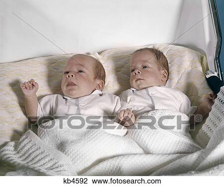 1950 1950S Retro Babies Sleep Crib Twins View Large Photo Image Stock Image - 1950 1950S Retro Babies Sleep Crib Twins. Fotosearch
