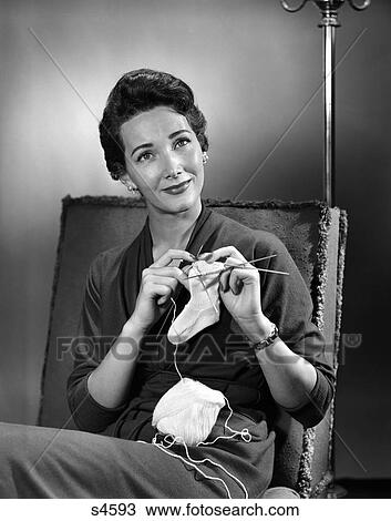 1950 1950S Woman Crocheting Baby Sock View Large Photo Image Stock Image - 1950 1950S Woman Crocheting Baby Sock . Fotosearch