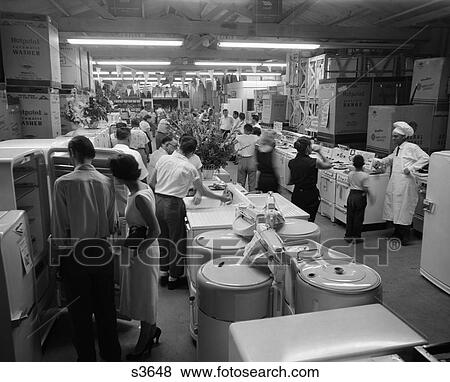 Stock Photo - 1950S Appliance Showroom . Fotosearch