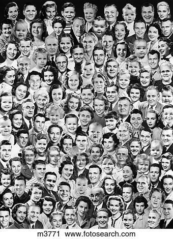 1950S Faces Of All Ages Graphic Symbolic Montage View Large Photo Image Stock Image - 1950S Faces Of All Ages Graphic Symbolic Montage . Fotosearch