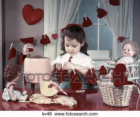 1950S Girl Toy Washing Machine Washing Red Hearts Hanging On Line Clothespins Laundry Dolls Toys View Large Photo Image Stock Photograph - 1950S Girl Toy Washing Machine Washing Red Hearts Hanging On Line Clothespins Laundry Dolls Toys. Fotosearch