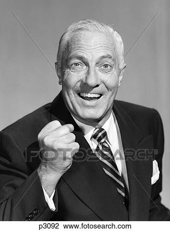 1950S Senior Business Man Making Fist Smiling Determined Facial Expression Gesture View Large Photo Image Stock Image - 1950S Senior Business Man Making Fist Smiling Determined Facial Expression Gesture . Fotosearch