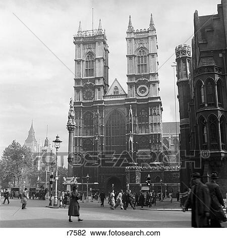 1950S Street Scene City Of London Westminster Abbey England Uk Great Britain Retro View Large Photo Image Stock Image - 1950S Street Scene City Of London Westminster Abbey England Uk Great Britain Retro. Fotosearch