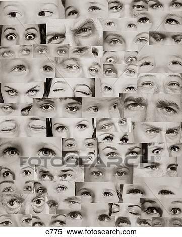 Stock Photography - 1960S Montage Of Eyes . Fotosearch