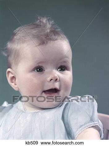 Baby Girl Retro 1950 1950S View Large Photo Image Stock Photo - Baby Girl Retro 1950 1950S. Fotosearch