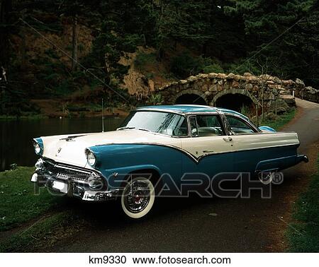 Ford Fairlane V8 Circa 1950'S View Large Photo Image Stock Image - Ford Fairlane V8 Circa 1950'S. Fotosearch