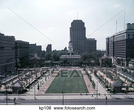 Independence Mall Philadelphia Pennsylvania Historic Liberty 1950 1950S View Large Photo Image Stock Photo - Independence Mall Philadelphia Pennsylvania Historic Liberty 1950 1950S. Fotosearch