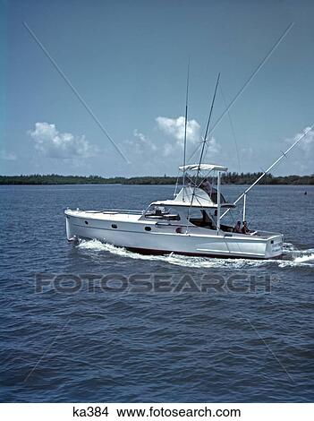 1960 1960S Retro Boat Fishing Men Retro Deep Sea View Large Photo Image Picture - 1960 1960S Retro Boat Fishing Men Retro Deep Sea . Fotosearch