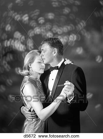 1960 1960S Retro Couple Dance Tuxedo View Large Photo Image Stock Image - 1960 1960S Retro Couple Dance Tuxedo . Fotosearch