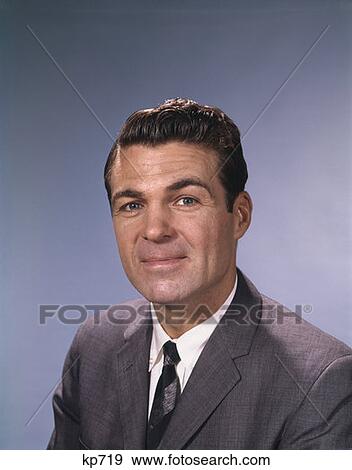 Stock Photo - 1960 1960S Retro Man Portrait. Fotosearch