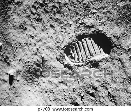1960S Footprint Of First Step On Moon'S Surface From Apollo 11 Mission View Large Photo Image Stock Photo - 1960S Footprint Of First Step On Moon'S Surface From Apollo 11 Mission . Fotosearch