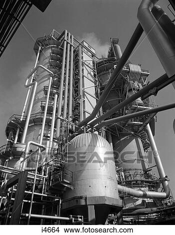 1960S Large Machinery At Oil Refinery View Large Photo Image Picture - 1960S Large Machinery At Oil Refinery . Fotosearch