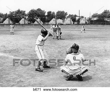 1960S Little League Scene From Behind Plate With Player At Bat View Large Photo Image Stock Image - 1960S Little League Scene From Behind Plate With Player At Bat . Fotosearch
